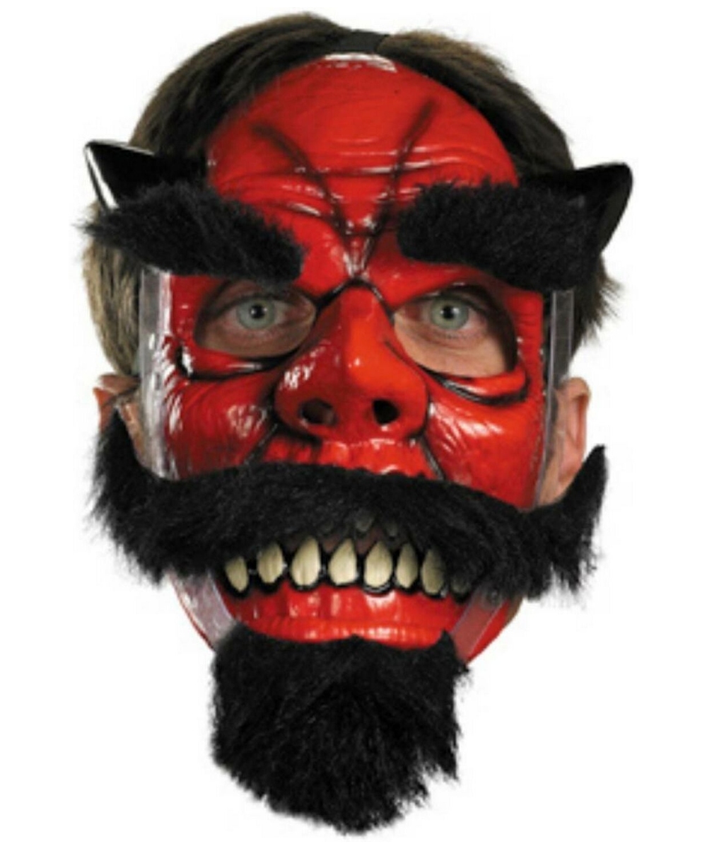 Devil Moveable Mask Men Halloween Adult Costumes