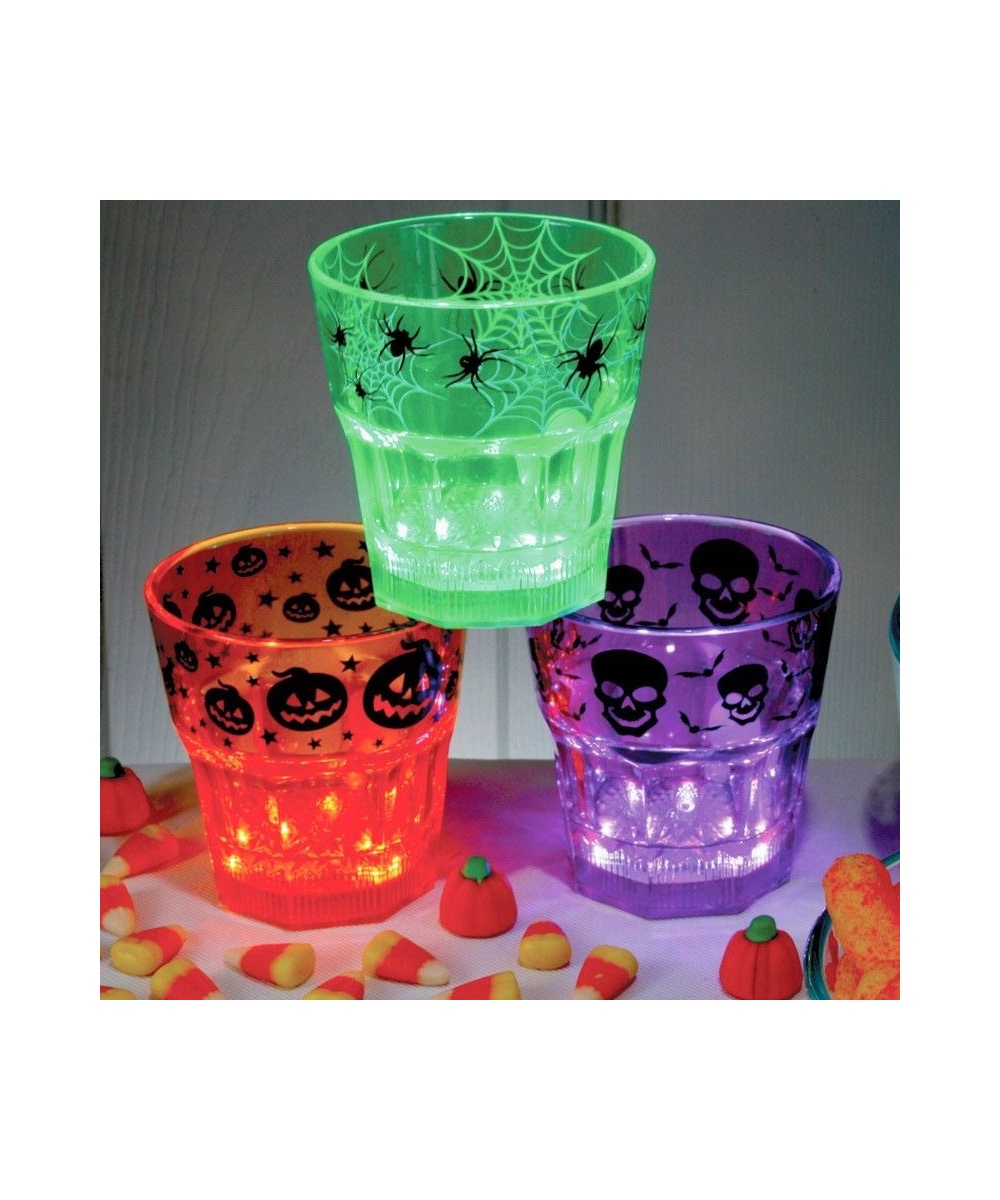 Light Up Orange Halloween Tumbler Party Goods