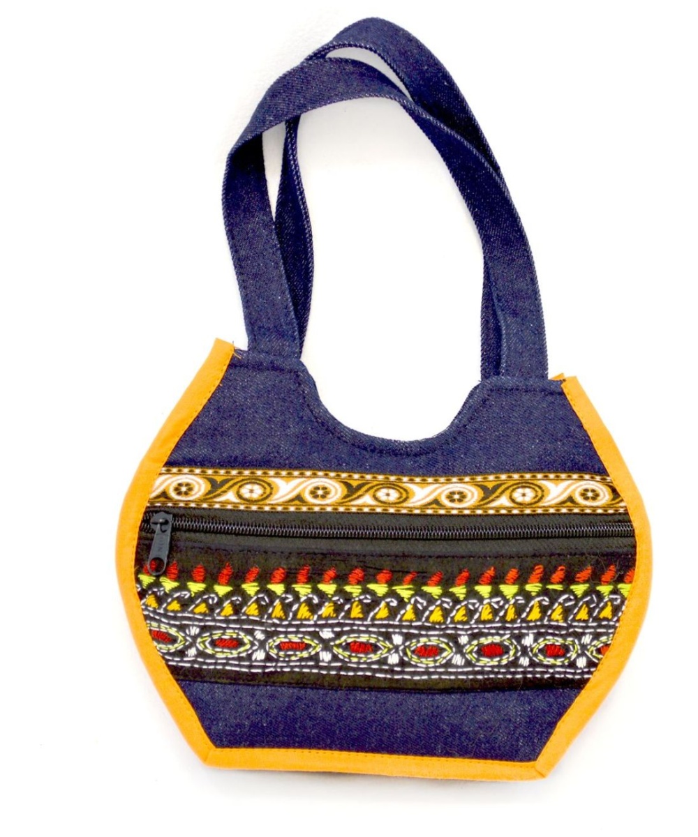 Small Blue Denim Jean Handbag Purse For Girls