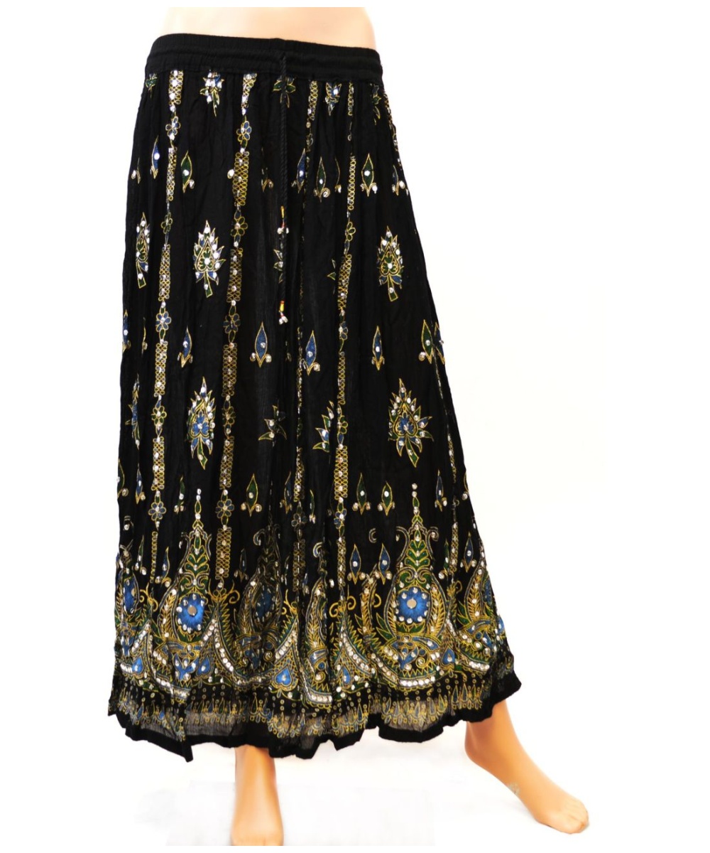 Sequin Embellished Ankle Length Women's Skirt