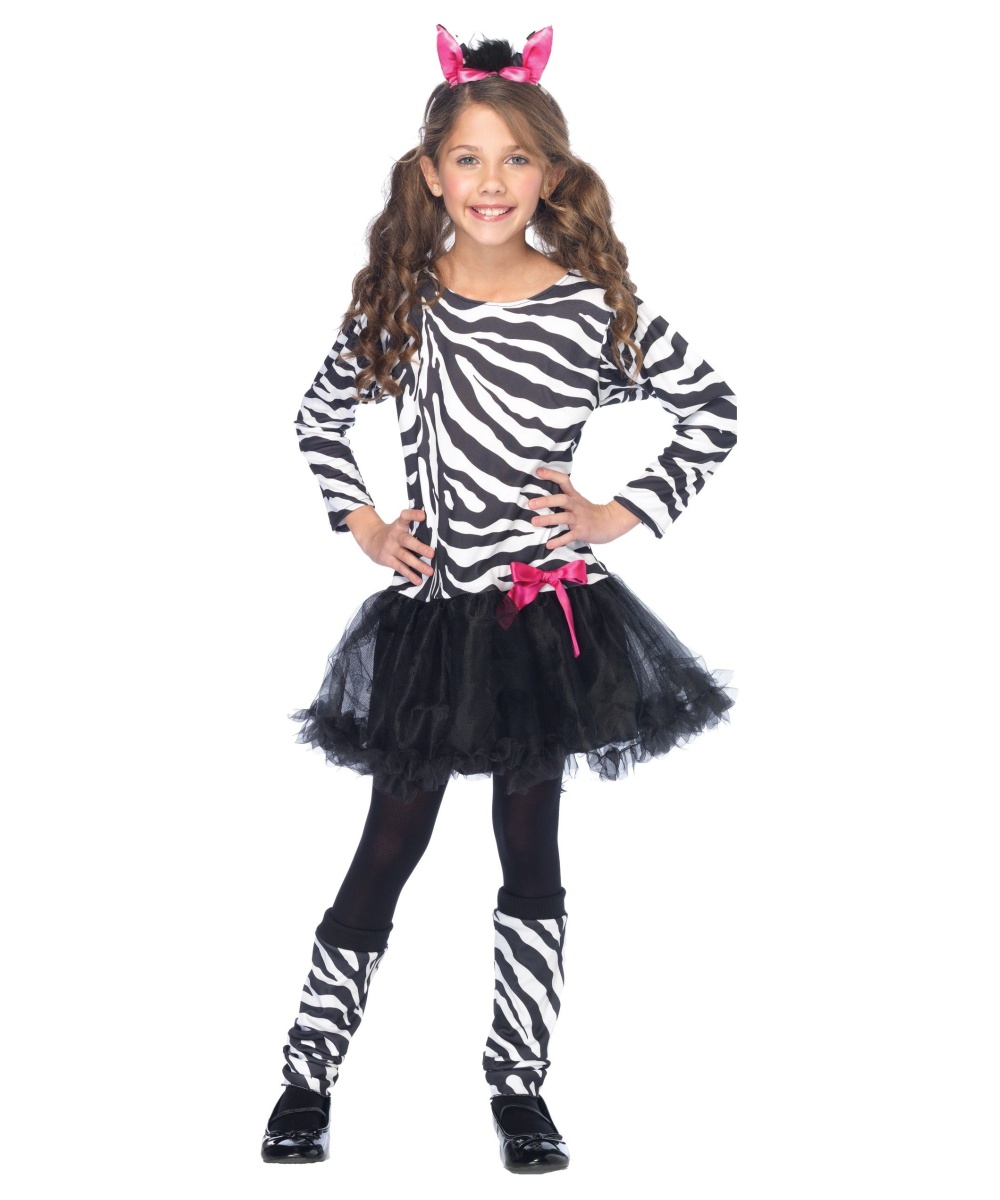 Kids Little Zebra Girls Costume