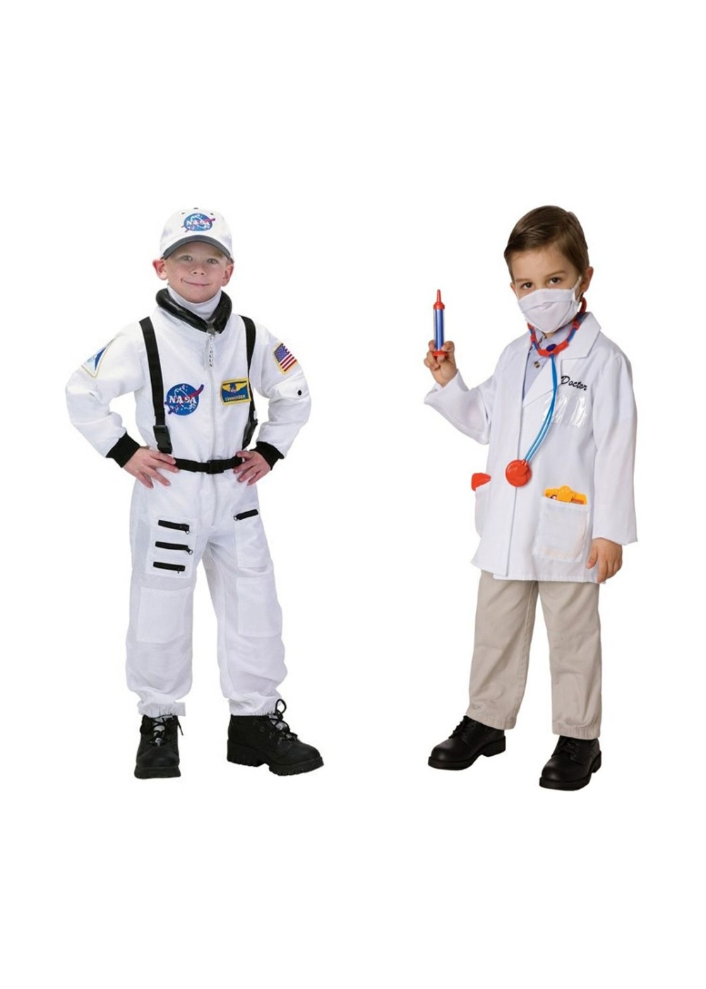 Astronaut And Doctor Boys Costume Gift Set