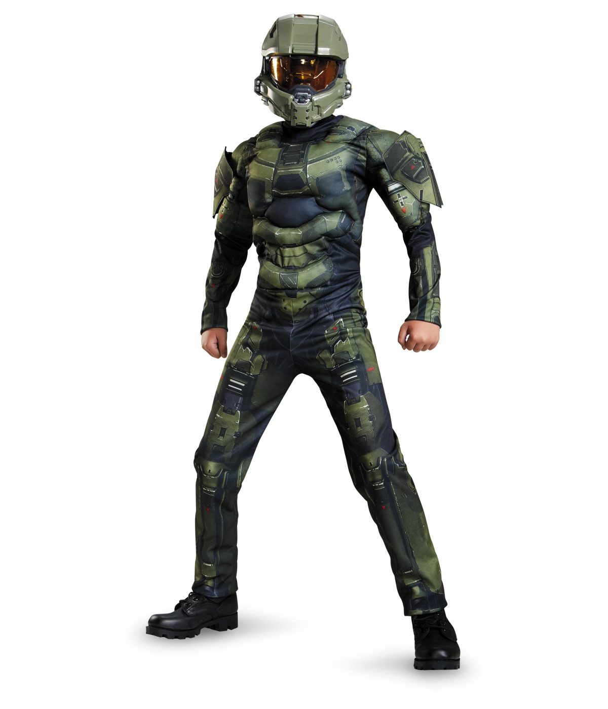 Halo Master Chief Boys Muscle Costume Video Game Costumes