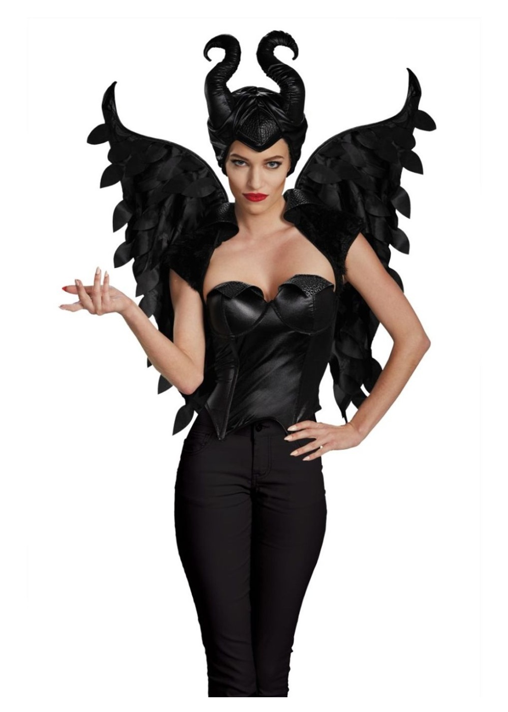 Maleficent Headpiece And Wings Women Set