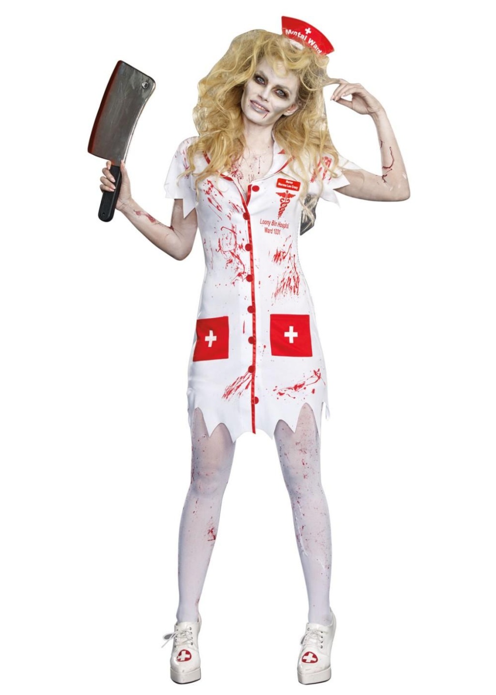 Graveyard Shift Nurse Zombie Womens Costume