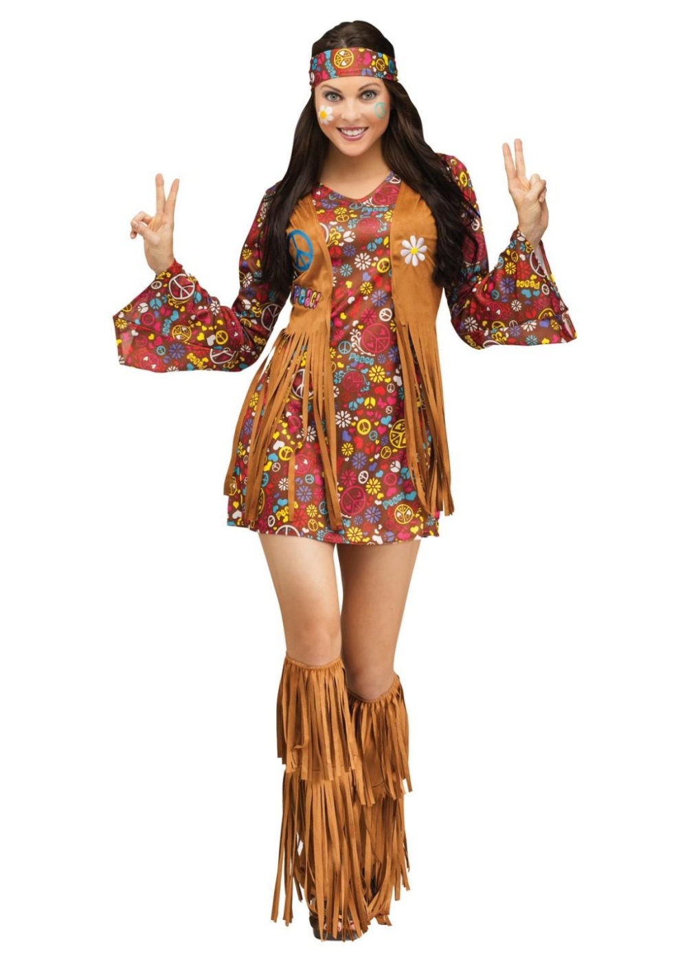 Peace And Love Hippie Women