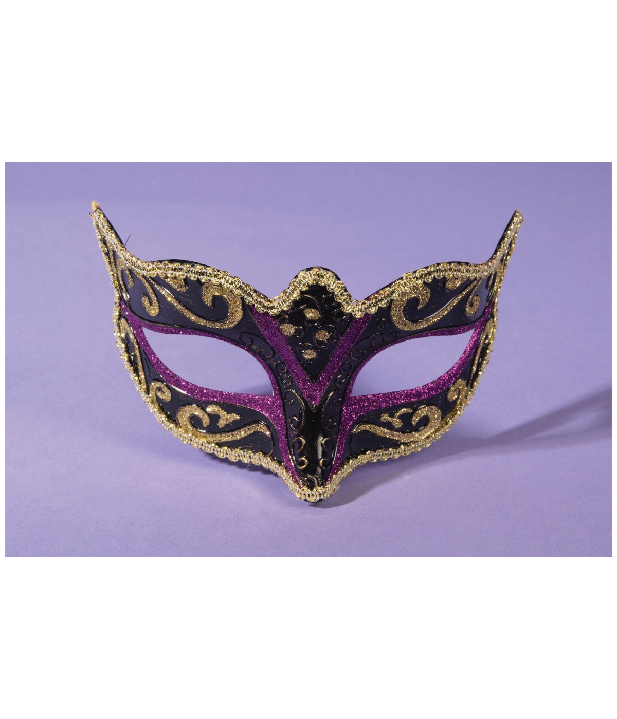 Purple And Gold Masquerade Eye Mask