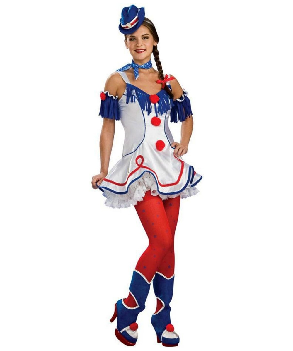 Rodeo Clown Women Costume Deluxe