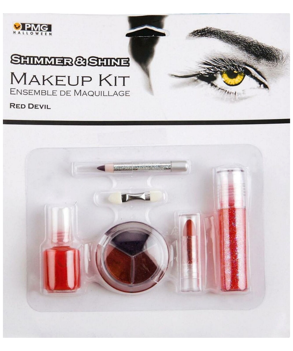 Shimmer And Shine Red Devil Makeup Kit Costume Accessory Halloween