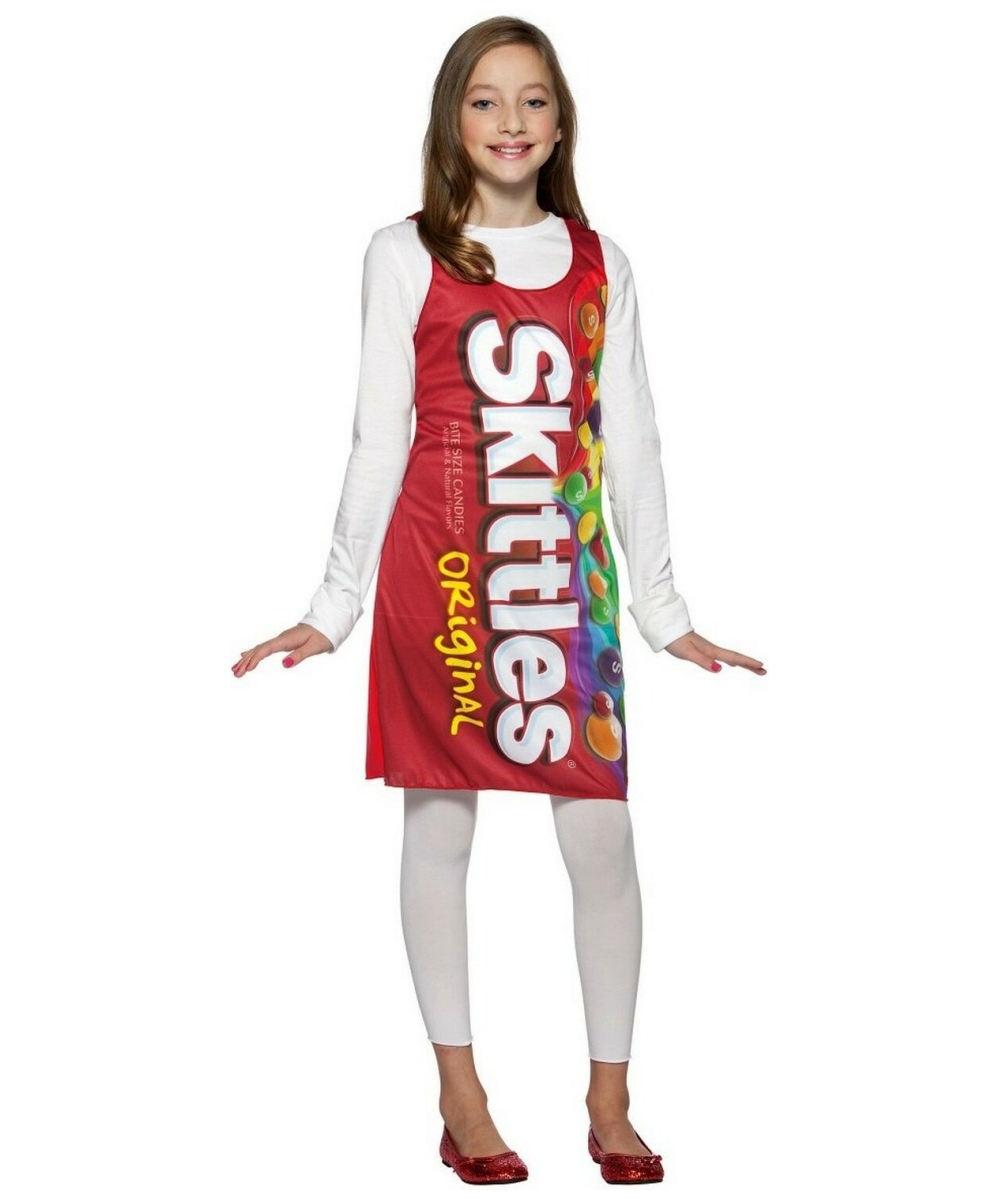 Kids Skittles Tank Dress Teen Costume