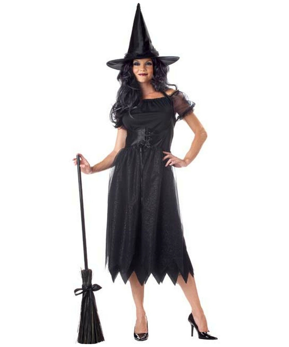 Adult Sparkle Witch Halloween Costume Women Witch