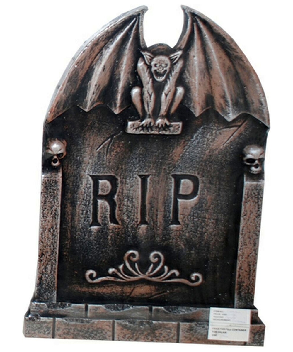 Tombstone Lightup Gargoyle Halloween Decoration