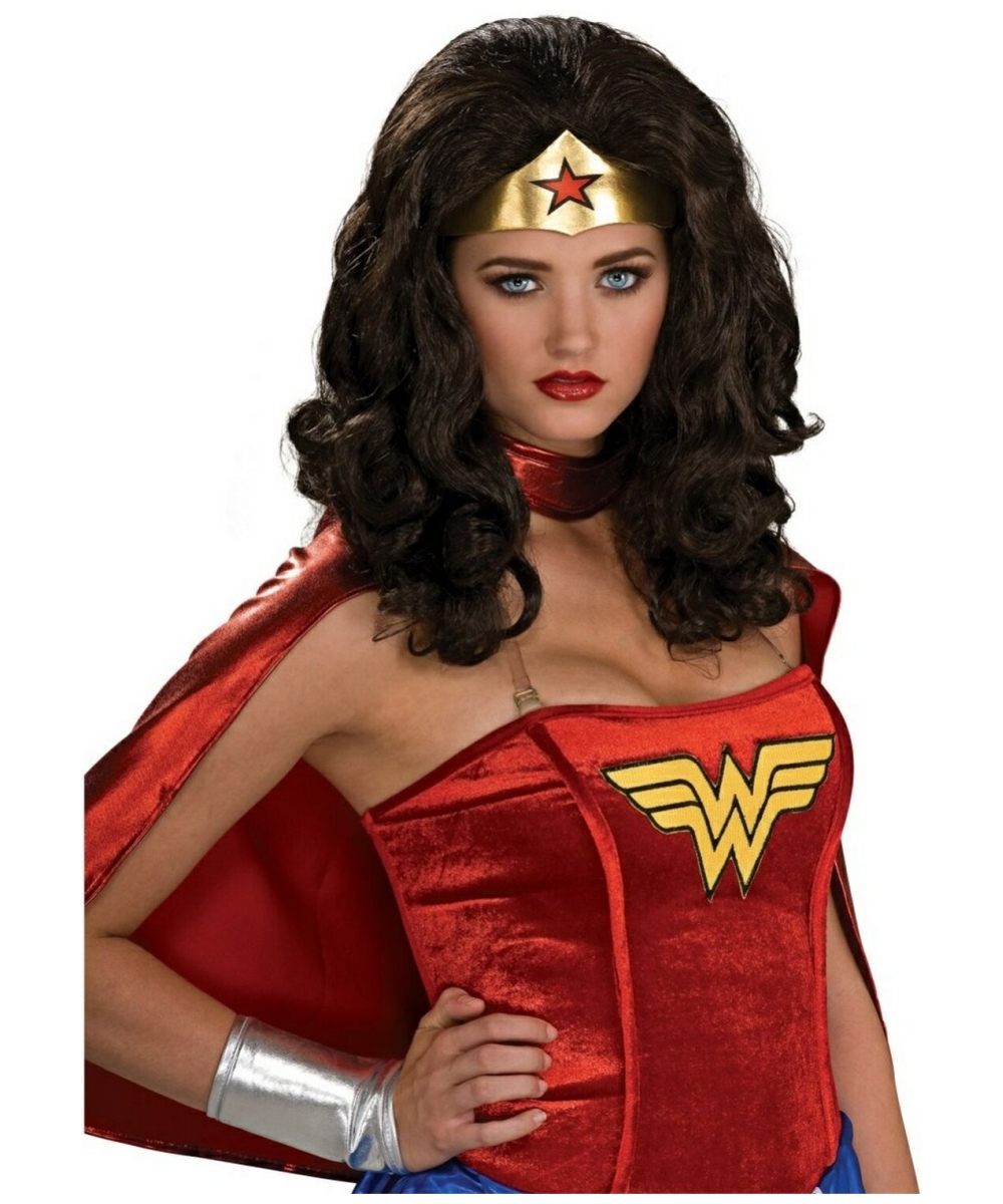 Wonder Woman Wig Adult Wig Halloween Wig at Wonder Costumes