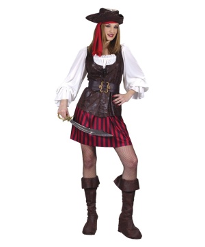 High Seas Female Buccaneer Womens Pirate Costume