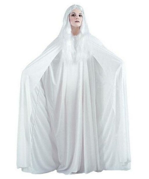 White Hooded Cape 68 Inches