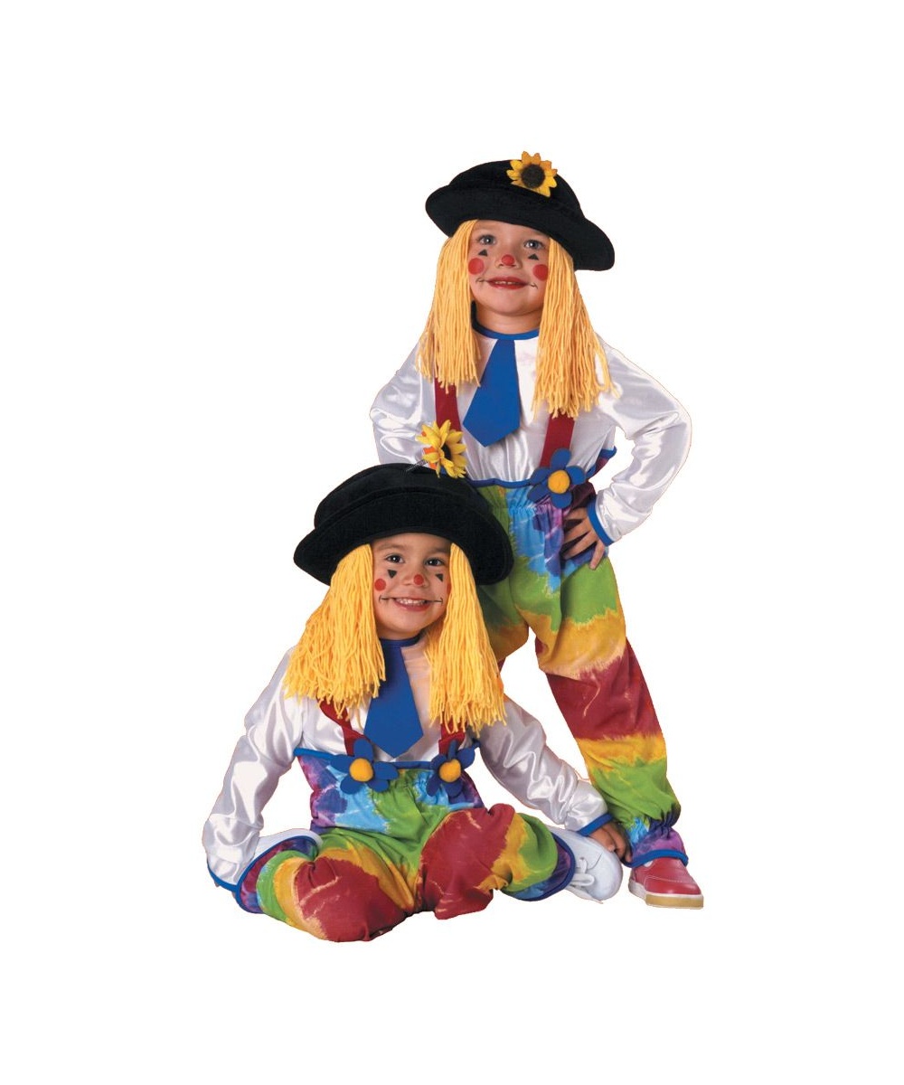  Colorful Clown Yarn Toddler Costume