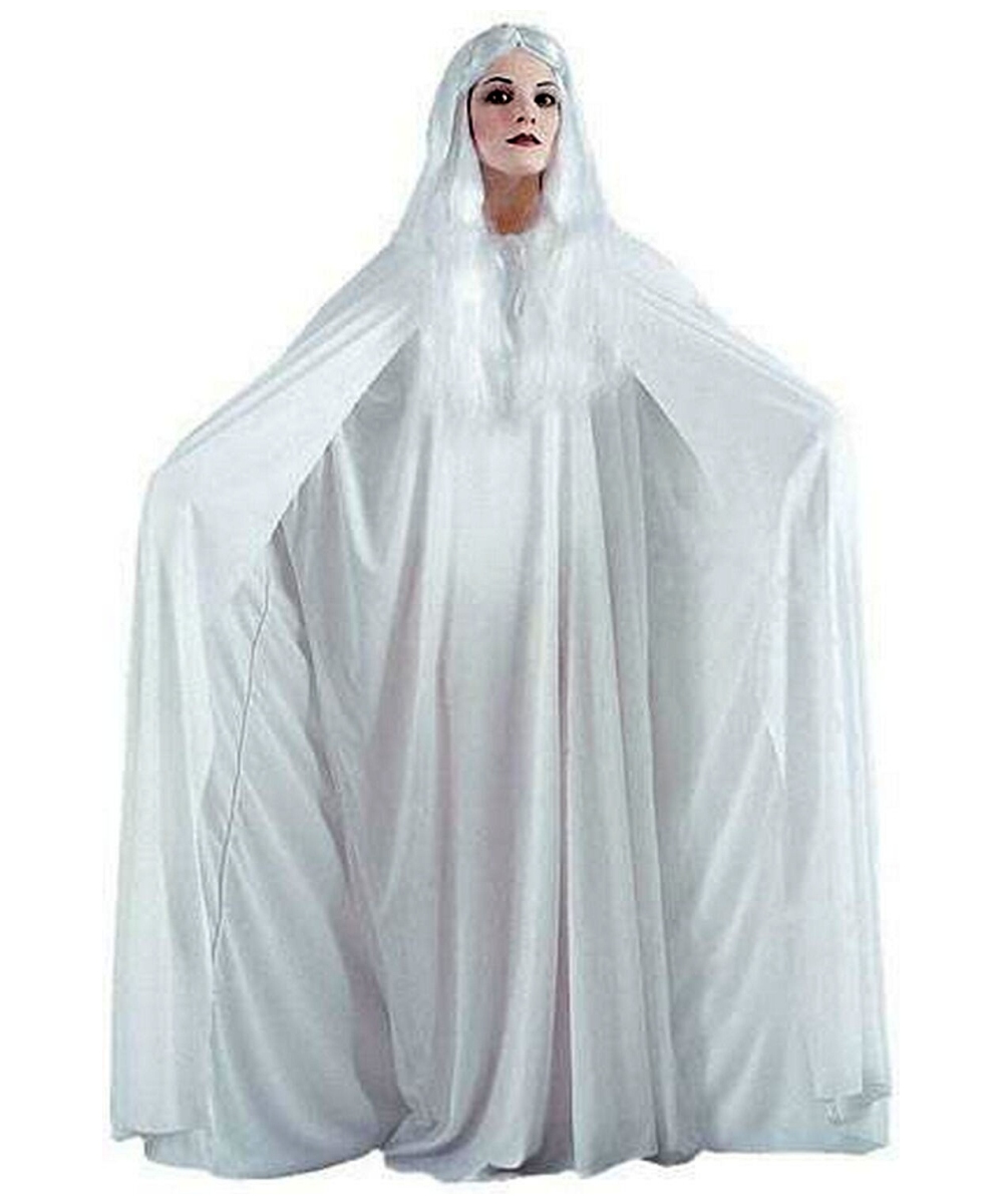  White Hooded Cape Inches