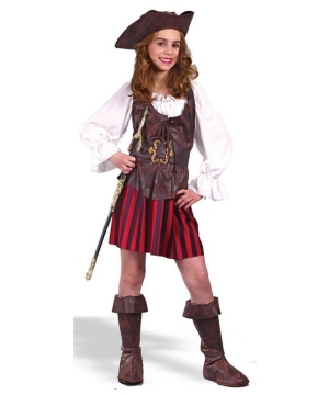 High Seas Buccaneer Pirate Girls Costume