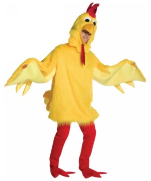 Fuzzy Chicken Adult Costume