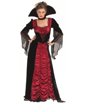 Taffeta Coffin Vampiress Women Costume