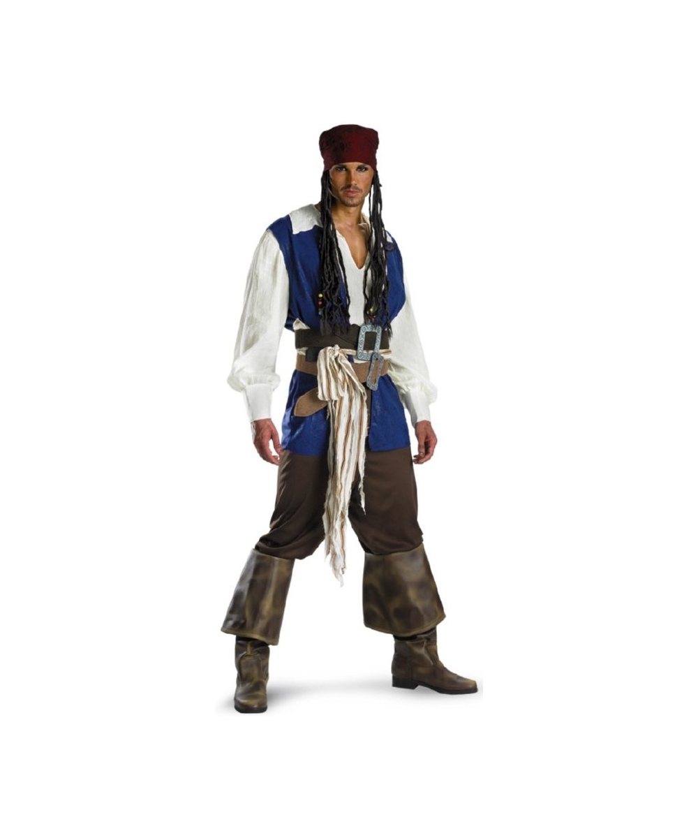  Captain Jack Pirate Men Costume