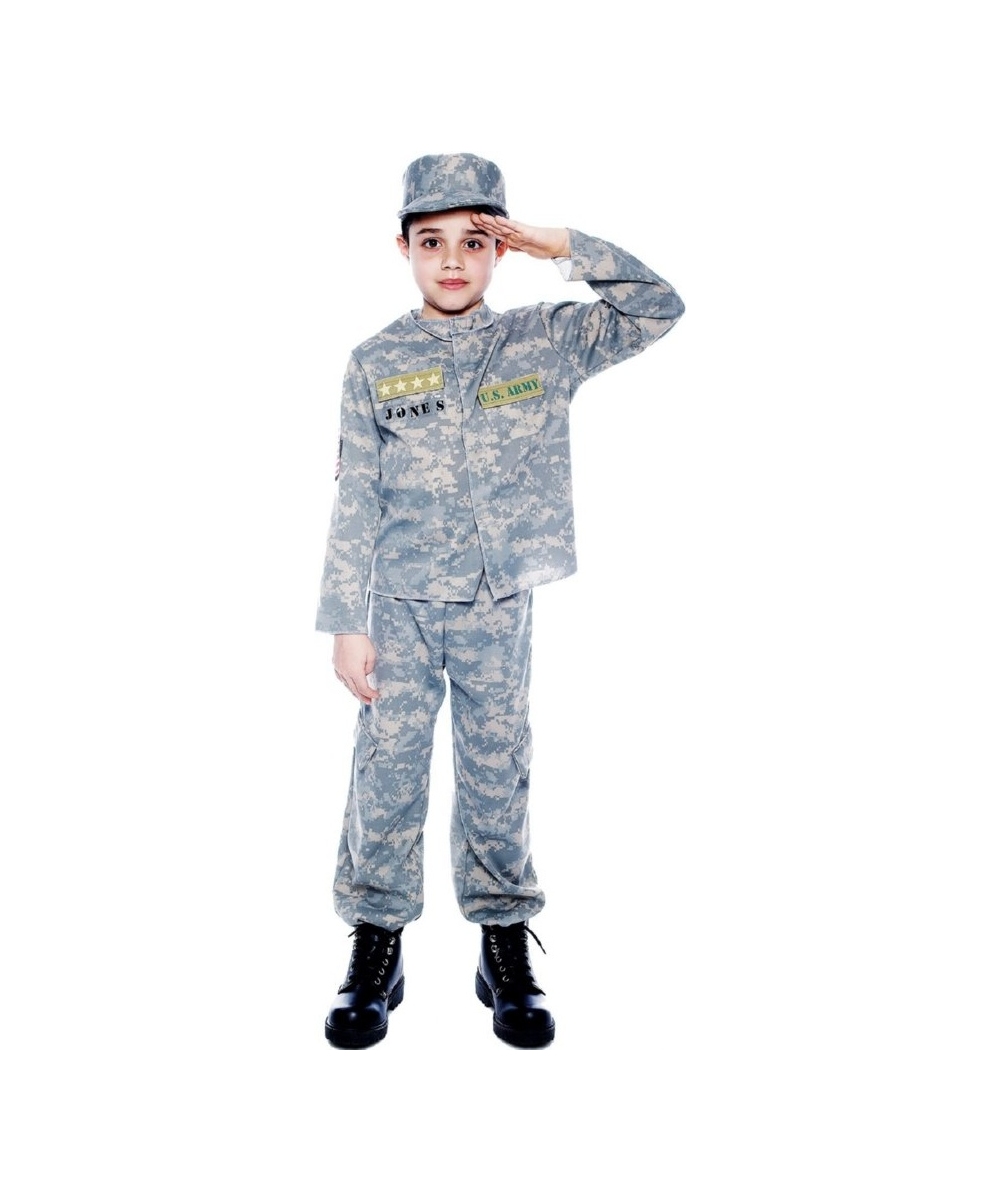  Us Army Officer Boys Costume