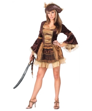 Sexy Sassy Victorian Pirate Women Costume