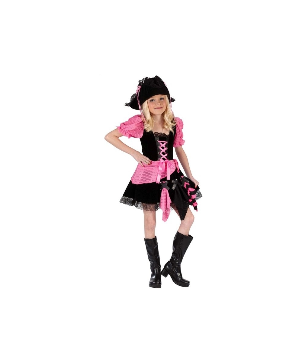  Pink Punk Pirate Child Costume