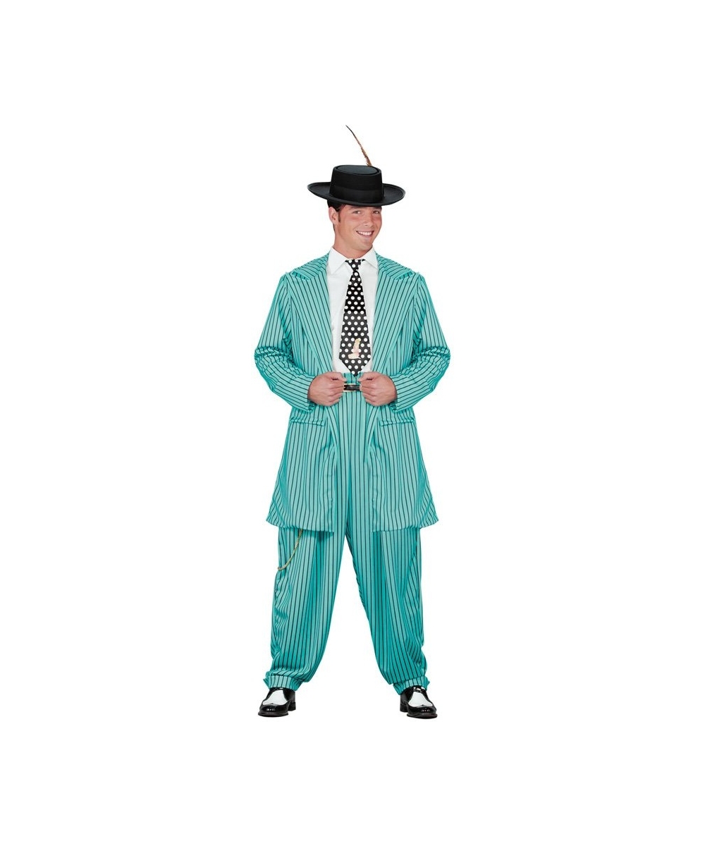  Zoot Suit Turquoise Costume