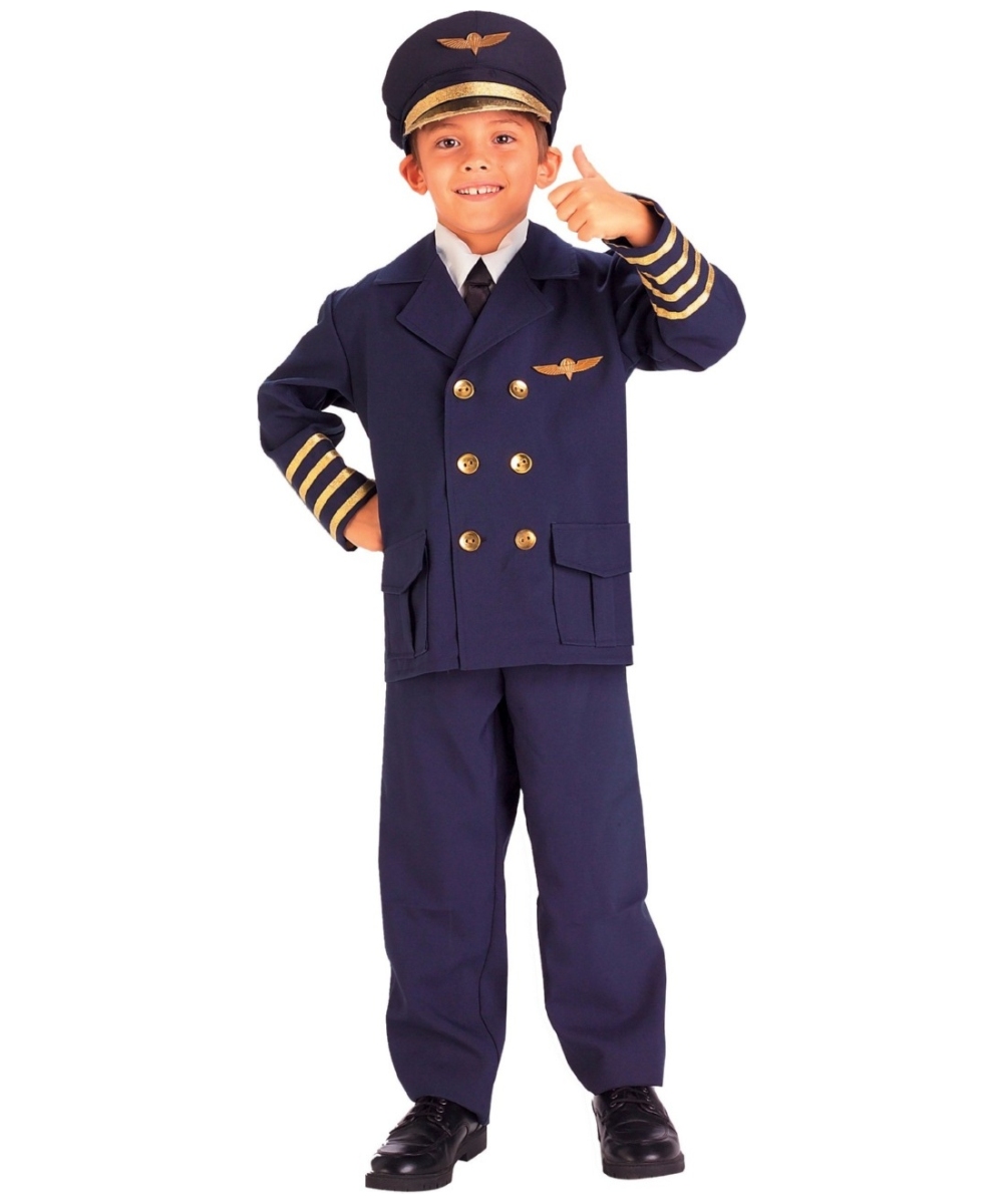  Airline Pilot Boys Costume