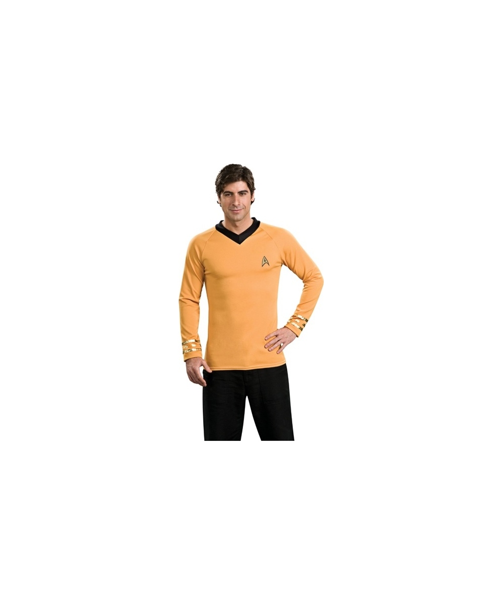  Star Trek Gold Shirt Men Costume