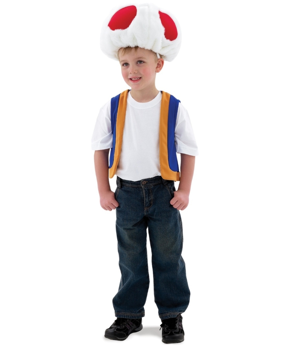  Super Mario Toad Kids Costume