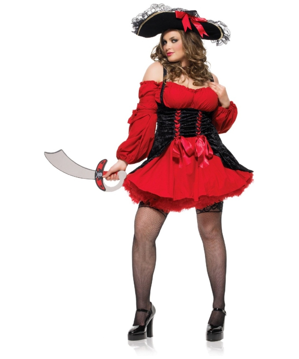 Adult Vixen Pirate Wench Plus Size Sexy Costume Women Costume 8956