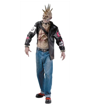 Punk Zombie Mens Costume