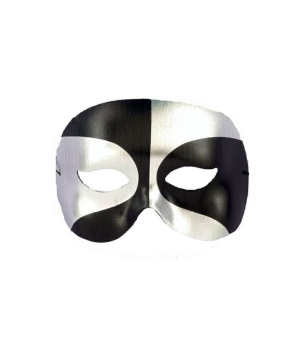 Psycho Black and Silver Mask - Adult Accessory