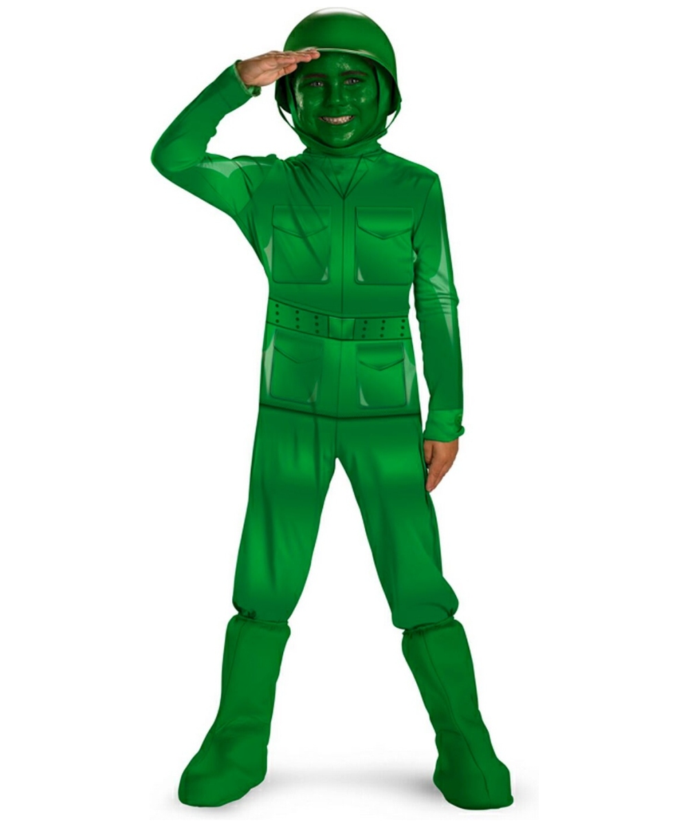  Boys Green Army Man Costume