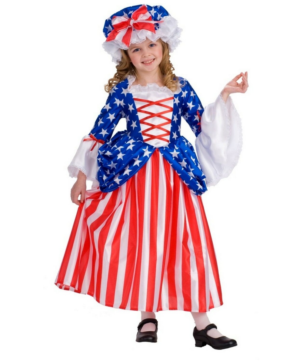  Girls Betsy Ross Costume