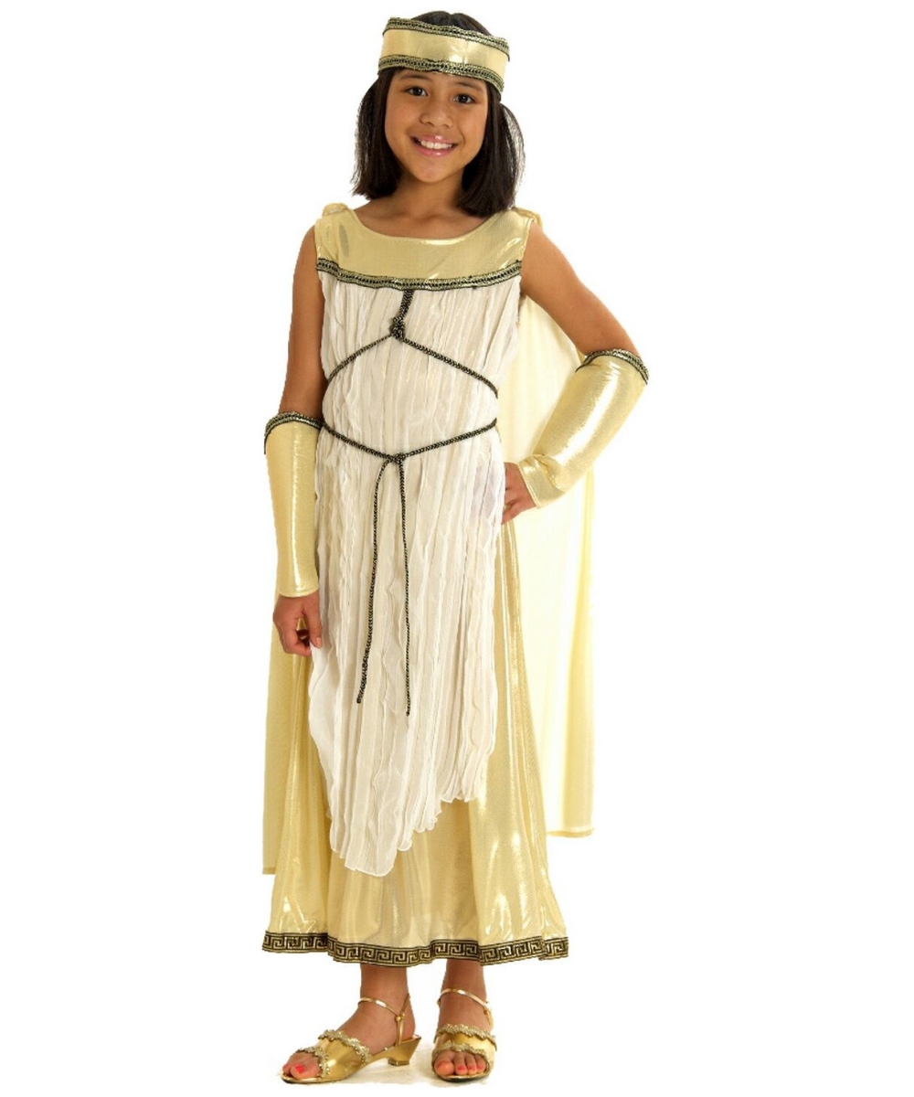  Girls Golden Greek Goddess Costume