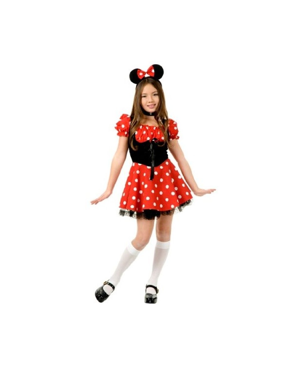  Girls Miss Mouse Costume