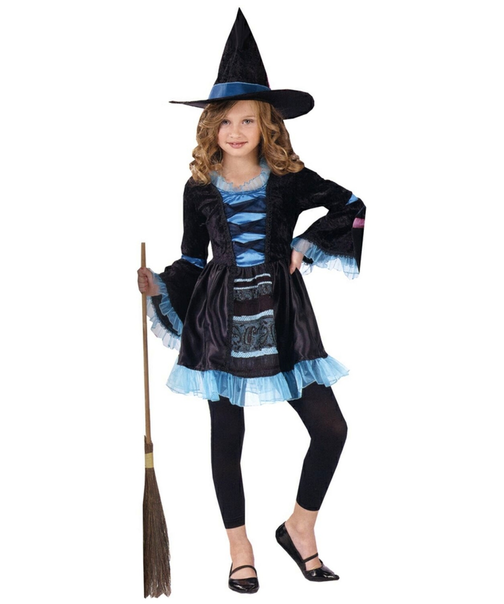  Girls Sassy Victorian Witch Costume