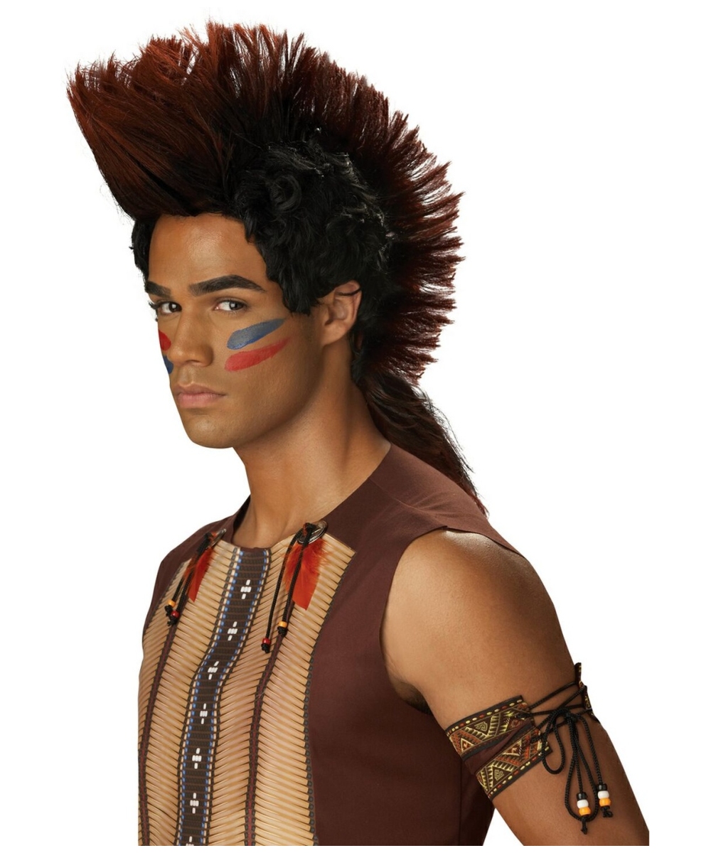  Mens Indian Warrior Wig