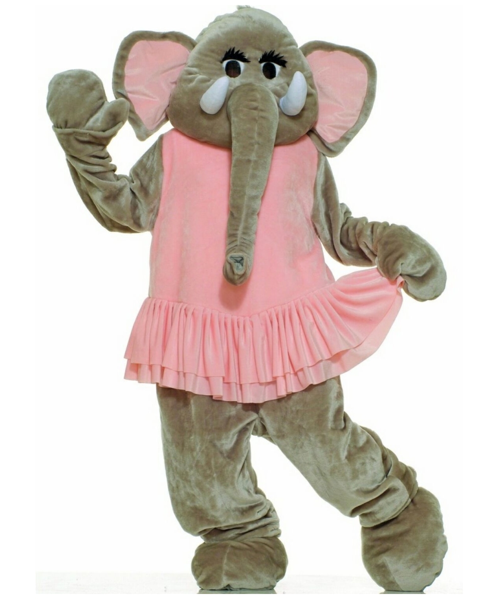  Plush Elephant Mascot Costume