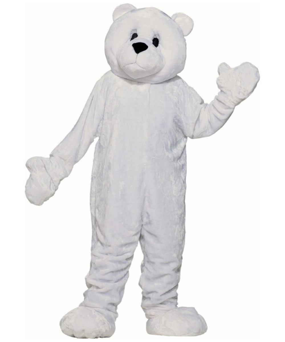  Plush Polar Bear Mascot Costume