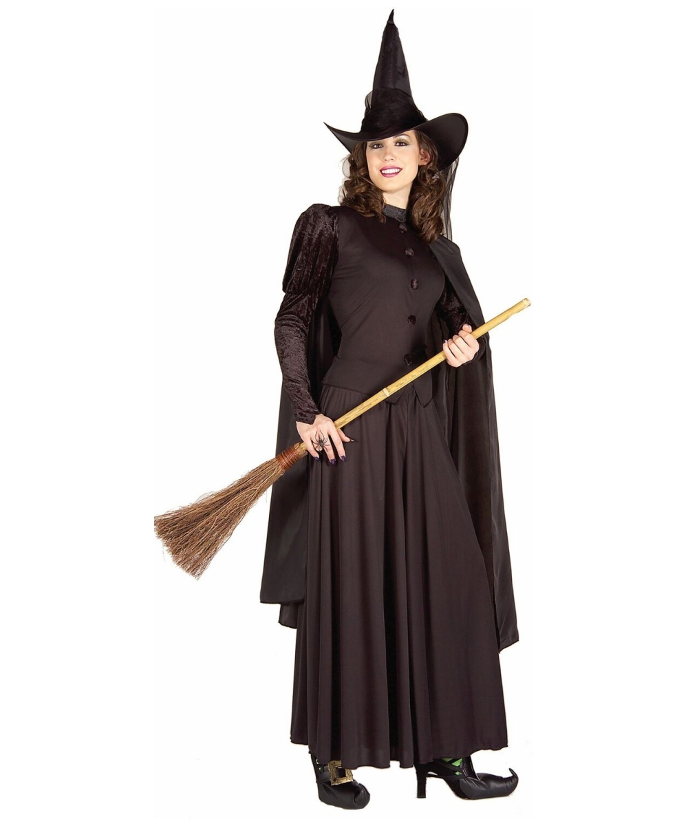 Womens Black Witch Costume