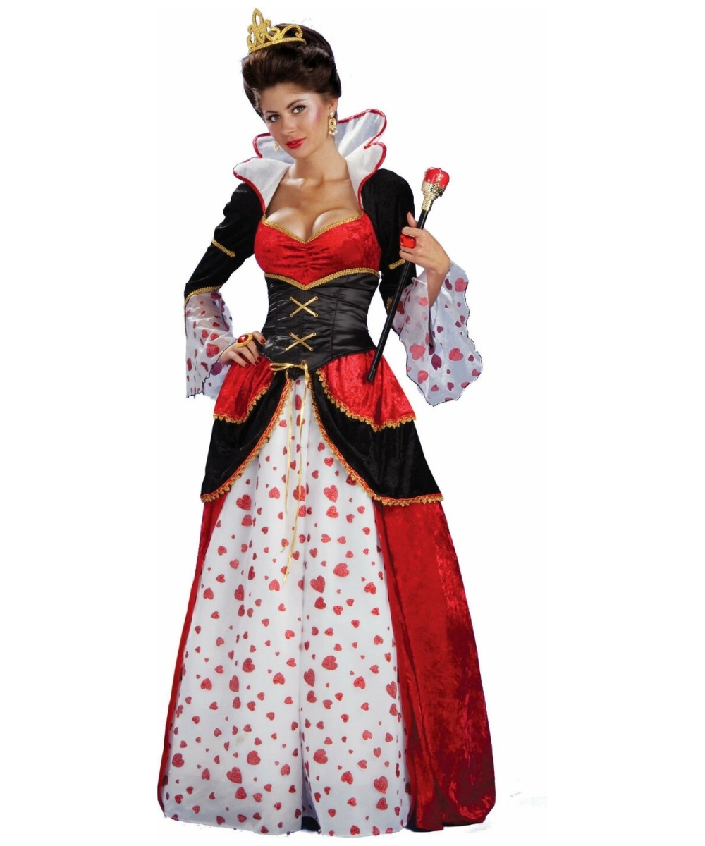  Womens Queen Hearts Movie Costume