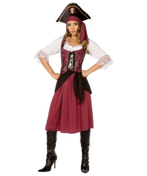 Adult Tavern Wench Costume - Pirate Wench Halloween Costumes