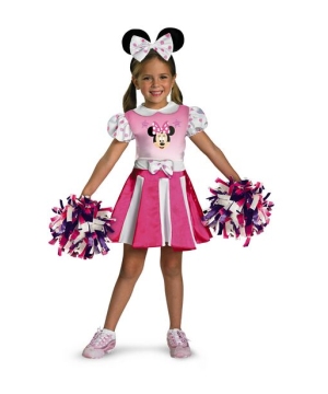 Minnie Mouse Cheerleader Disney Girls Costume