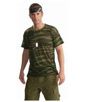 Mens Camouflage T Shirt