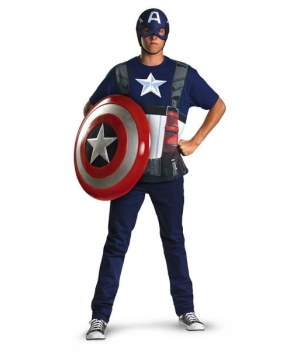 Men Captain America Costume
