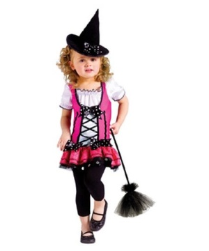  Sugar Pink Witch Baby Costume